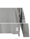 4 Bar Armband Tonal Long Sleeve T-Shirt Grey - THOM BROWNE - BALAAN 6