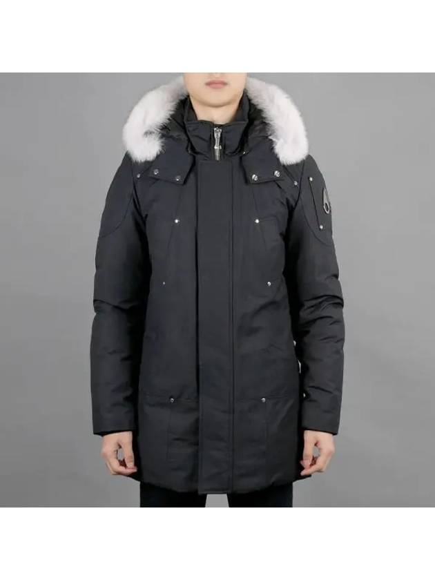 Original Stirling Parka White Fox Fur Navy - MOOSE KNUCKLES - BALAAN 2