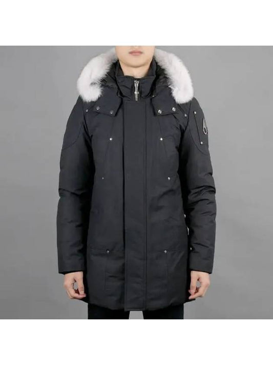 Original Stirling Parka White Fox Fur Navy - MOOSE KNUCKLES - BALAAN 2