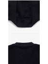 Sherpa Fleece Crew Neck Sweatshirt Navy - SPORTY & RICH - BALAAN 4