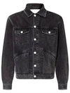 Jango Embroidered Logo Denim Jacket Black - ISABEL MARANT - BALAAN 2