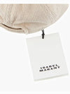 Tyron Embroidered Logo Corduroy Ball Cap Ivory - ISABEL MARANT - BALAAN 4