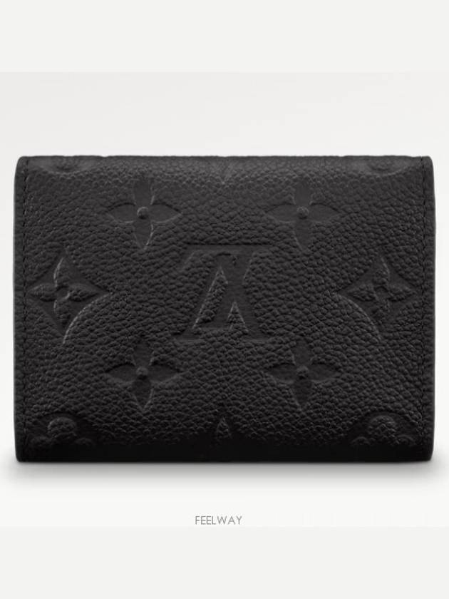 Monogram Embossed Leather Business Card Wallet Black - LOUIS VUITTON - BALAAN 5