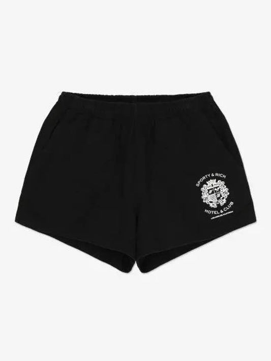 Women s Hotel Disco Shorts Pants Black SH963BK - SPORTY & RICH - BALAAN 1