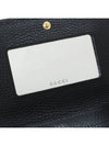 Leather Chain Small Cross Bag Black - GUCCI - BALAAN.