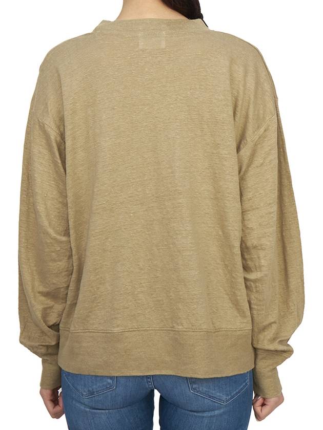 Clawia long sleeve t shirt light khaki - ISABEL MARANT ETOILE - BALAAN 4