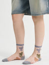 SeeThrough Flower Socks Gray - SORRY TOO MUCH LOVE - BALAAN 2