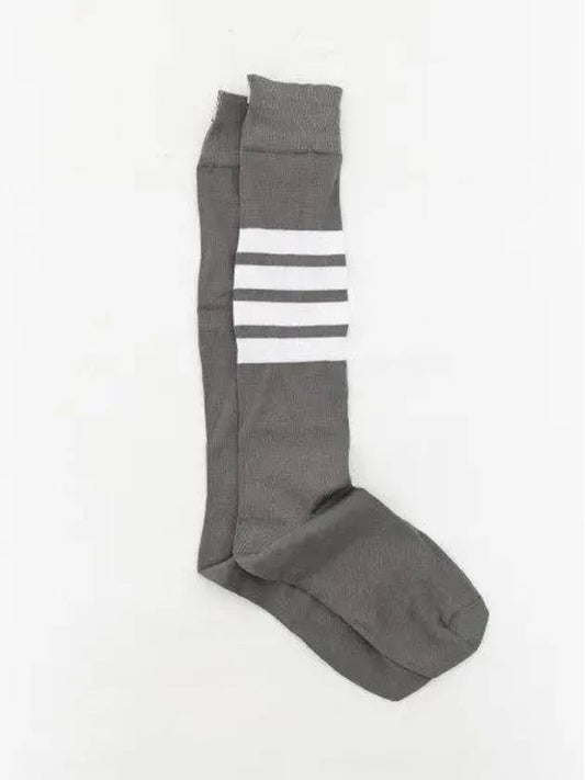 4 Bar Stripe Socks Grey - THOM BROWNE - BALAAN 2