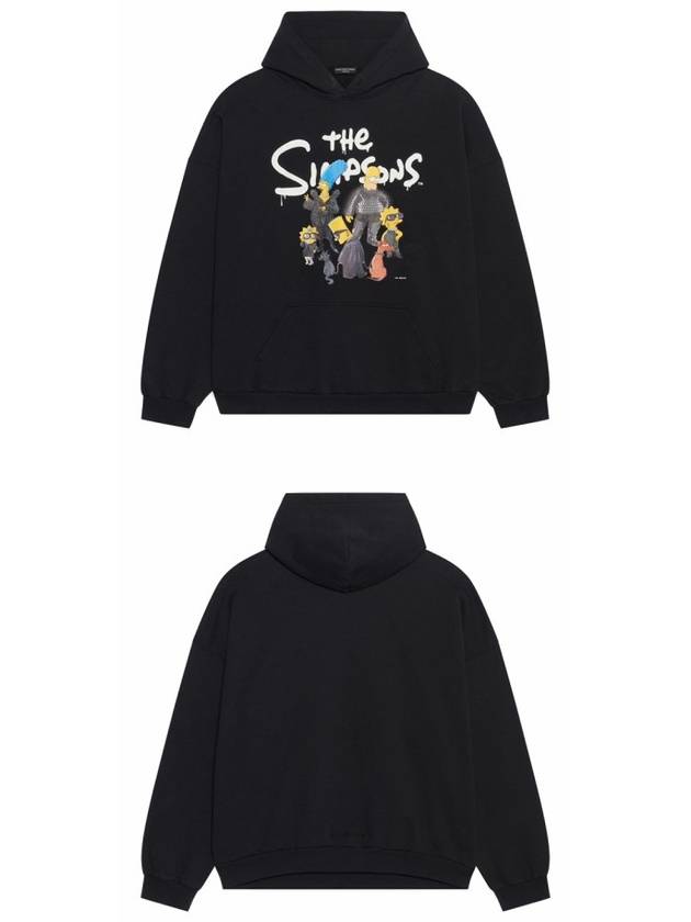 Men's Simpson Overfit Hoodie Black - BALENCIAGA - BALAAN 5