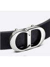 Silver CD Icon Leather Bracelet Black - DIOR - BALAAN 4