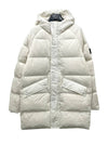 Kids Waffen Patch Hood Down Long Padded Jacket 14 Ivory 791640123 V0093 - STONE ISLAND - BALAAN 2