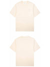 Big Heart Logo Oversized Short Sleeve T-Shirt Ivory - AMI - BALAAN 5