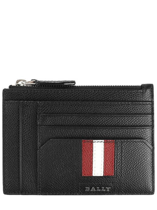 Troc Logo Card Wallet Black - BALLY - BALAAN.