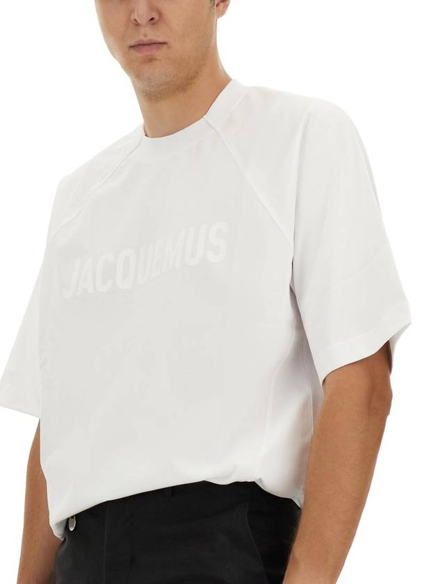 Le Typo Short Sleeve T-Shirt White - JACQUEMUS - BALAAN 5