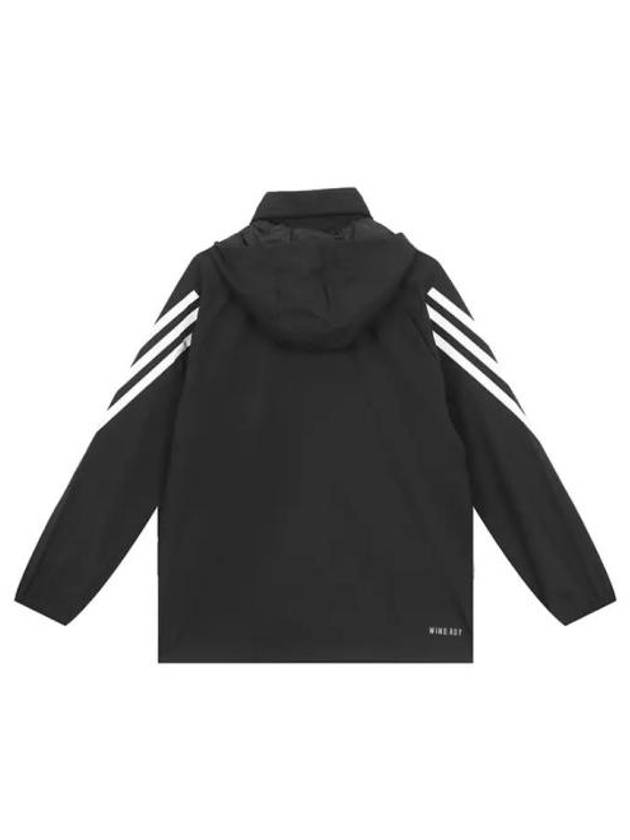 Future Icon 3 Stripes Woven Windbreaker Black - ADIDAS - BALAAN 4