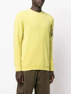 Lens Wappen Crew Neck Knit Top Yellow - CP COMPANY - BALAAN 4