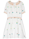 Kids Flower Embroidery Dress TS1A41 Z1141 101EM - STELLA MCCARTNEY - BALAAN 3