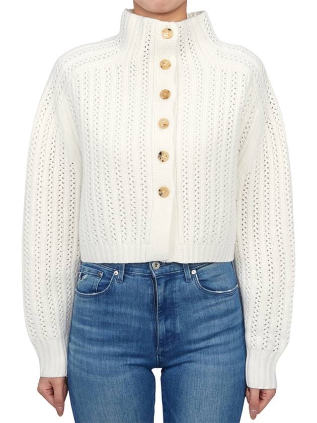 Hodeida Crop Knit Top White - MAX MARA - BALAAN 3