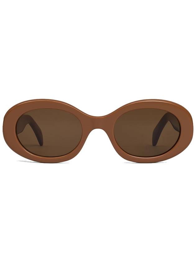 Triope Oval Sunglasses Acetate Camel 4S194CPLB02CM - CELINE - BALAAN 2