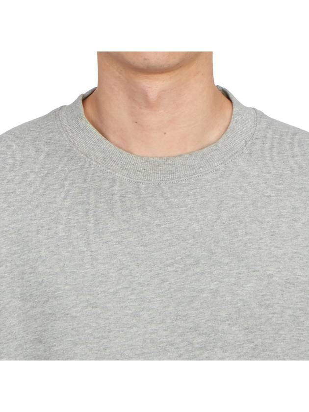 Diagonal Raised Fleece Sweatshirt Grey Melange - CP COMPANY - BALAAN 7