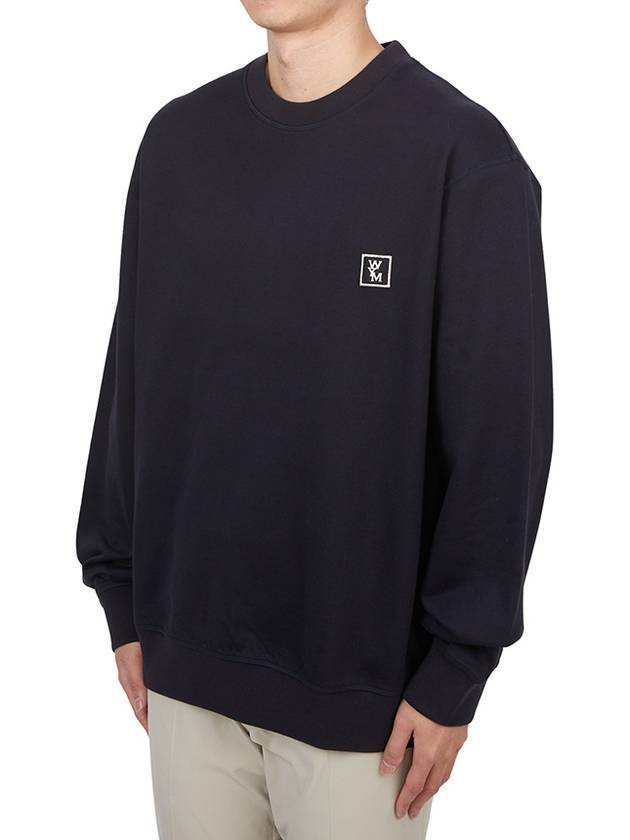 Men's Back Logo Sweatshirt Navy - WOOYOUNGMI - BALAAN 4