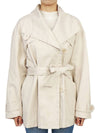 Belted Jacket Beige - ISABEL MARANT - BALAAN 3