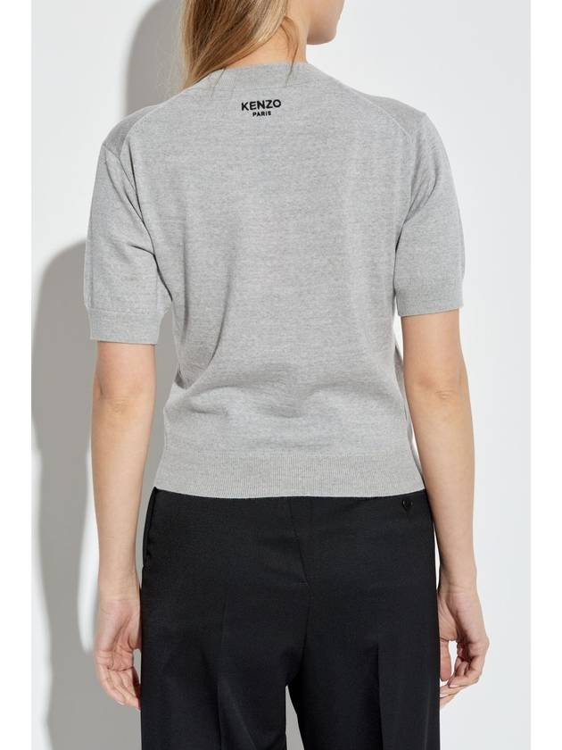 Kenzo Wool Top, Women's, Grey - KENZO - BALAAN 4