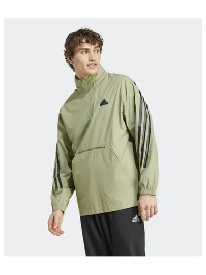 adidas Future Icon 3S Woven Windbreaker Olive IW8571 - ADIDAS - BALAAN 2