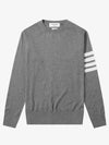 4 Bar Stripe Classic Wool Knit Top Grey - THOM BROWNE - BALAAN 2