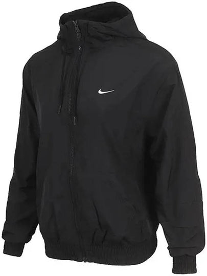 Sportswear Classic Woven Loose UV Protection Hooded Jacket Black - NIKE - BALAAN 2