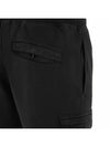 Garment Dyed Cotton Fleece Track Pants Black - STONE ISLAND - BALAAN 5