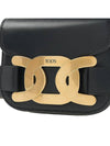 gold logo shoulder bag black - TOD'S - BALAAN.