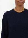 Back Stitch Crew Neck Knit Top Navy - MAISON MARGIELA - BALAAN 7