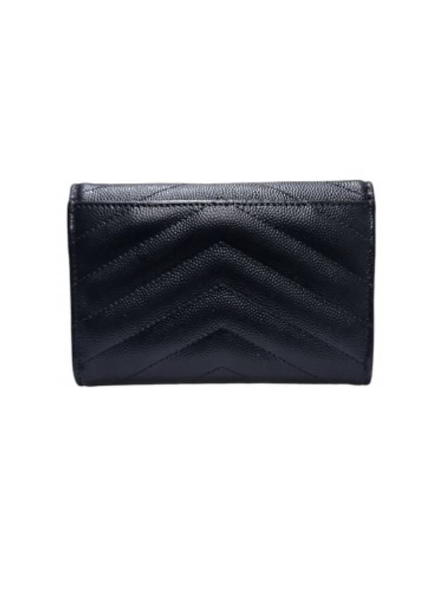 414404 Envelope gold monogram card and business holder - SAINT LAURENT - BALAAN 3