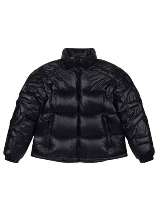 Logo quilted nylon puffer jacket black padding - BURBERRY - BALAAN 1