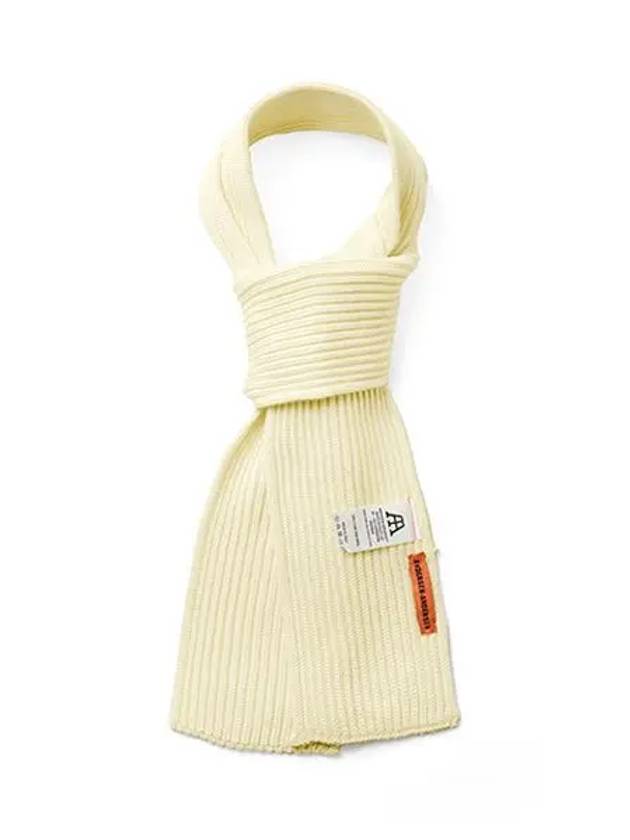 Muffler Short Scarf Off White Ribbed Muffler - ANDERSEN-ANDERSEN - BALAAN 2