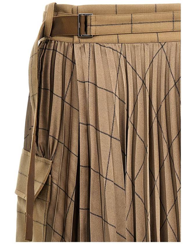 Sacai 'Windowpane' Skirt - SACAI - BALAAN 3