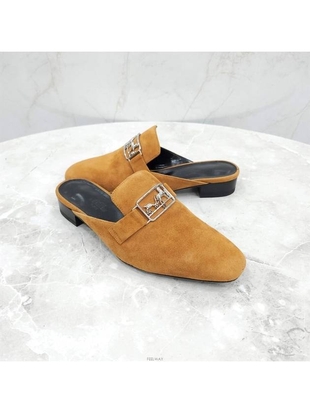 Lux You 35 5 Vincennes suede mule - HERMES - BALAAN 3