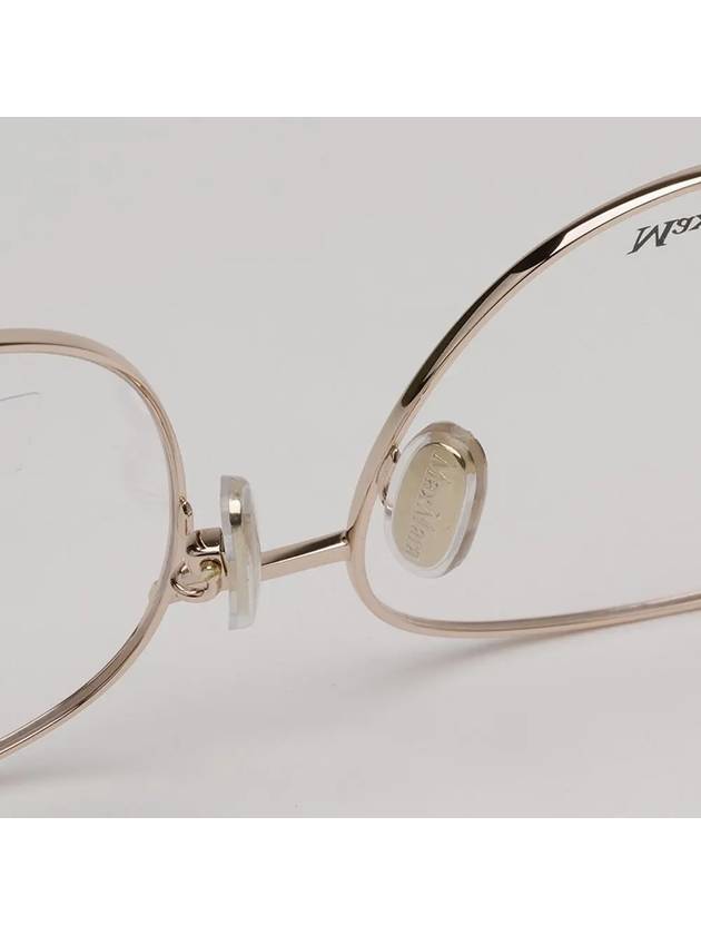 Glasses frame MM5062D 028 round titanium gold frame glasses - MAX MARA - BALAAN 6