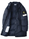 Men's Wappen Patch Crinkle Wraps Long Padding Navy - STONE ISLAND - BALAAN 8