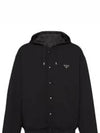 Triangle Logo Felpa Double Re Nylon Jacket Black UJL63B11JEF0806 - PRADA - BALAAN 2