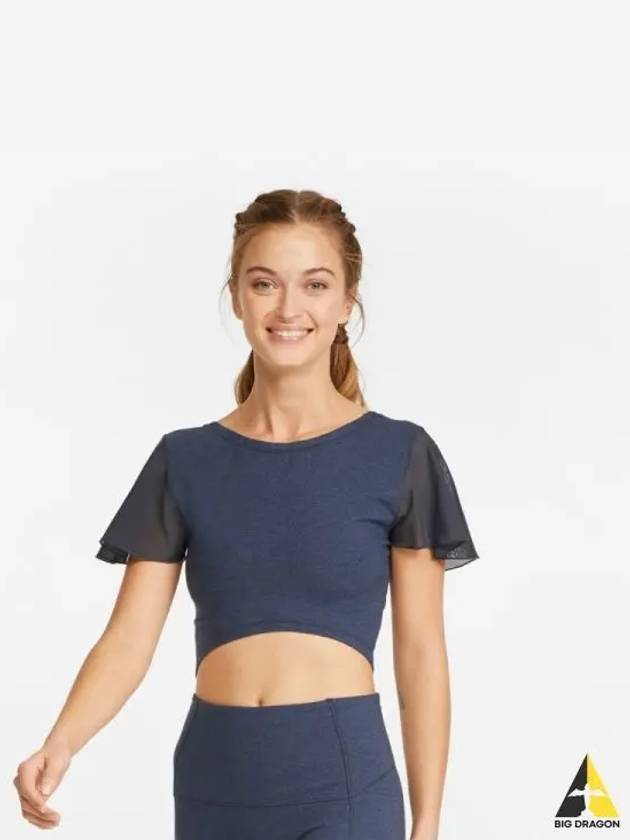 Xhale Crop Top Parisian Night Heather - PUMA - BALAAN 1