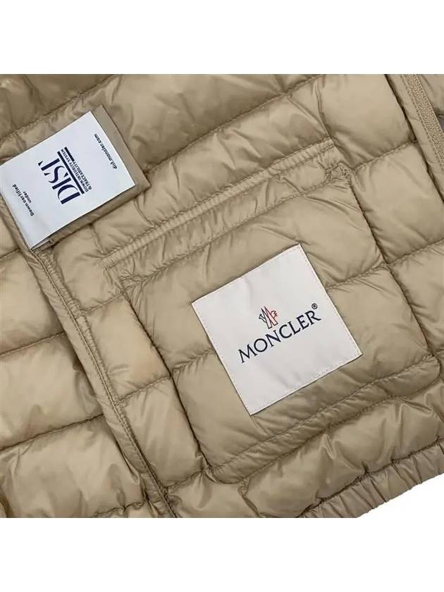 Lans High Neck Zip-Up Padding Beige - MONCLER - BALAAN 7