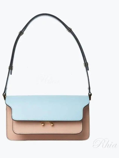 Trunk Color Block Shoulder Bag Blue - MARNI - BALAAN 2