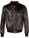 Grain Leather Jacket Brown - TOM FORD - BALAAN 2