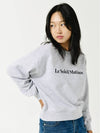 Brushed Options Logo Sweat Shirts MELANGE GRAY - LE SOLEIL MATINEE - BALAAN 5