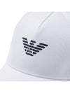 Logo Ball Cap White - EMPORIO ARMANI - BALAAN.