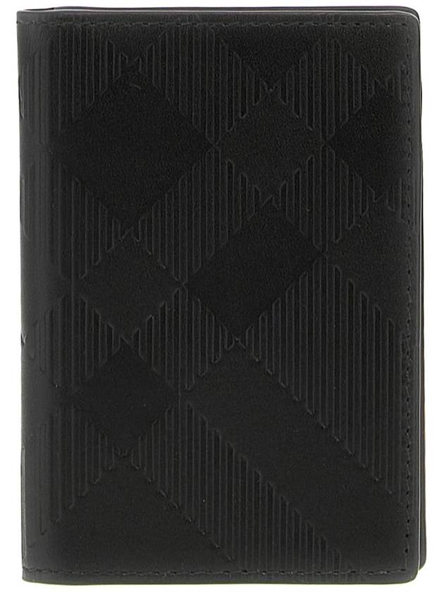 Check 2 Fold Card Wallet Black - BURBERRY - BALAAN 2