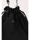 Logo Plaque Drawstring Bucket Bag Black - VIVIENNE WESTWOOD - BALAAN 5