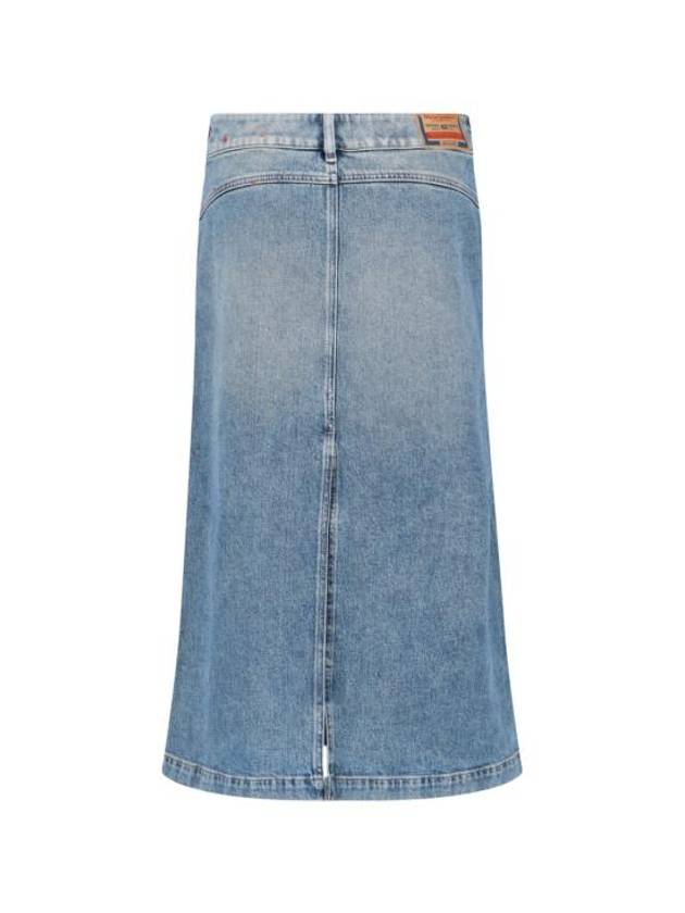 DE Hush Mid Denim A Line Skirt Light Blue - DIESEL - BALAAN 3